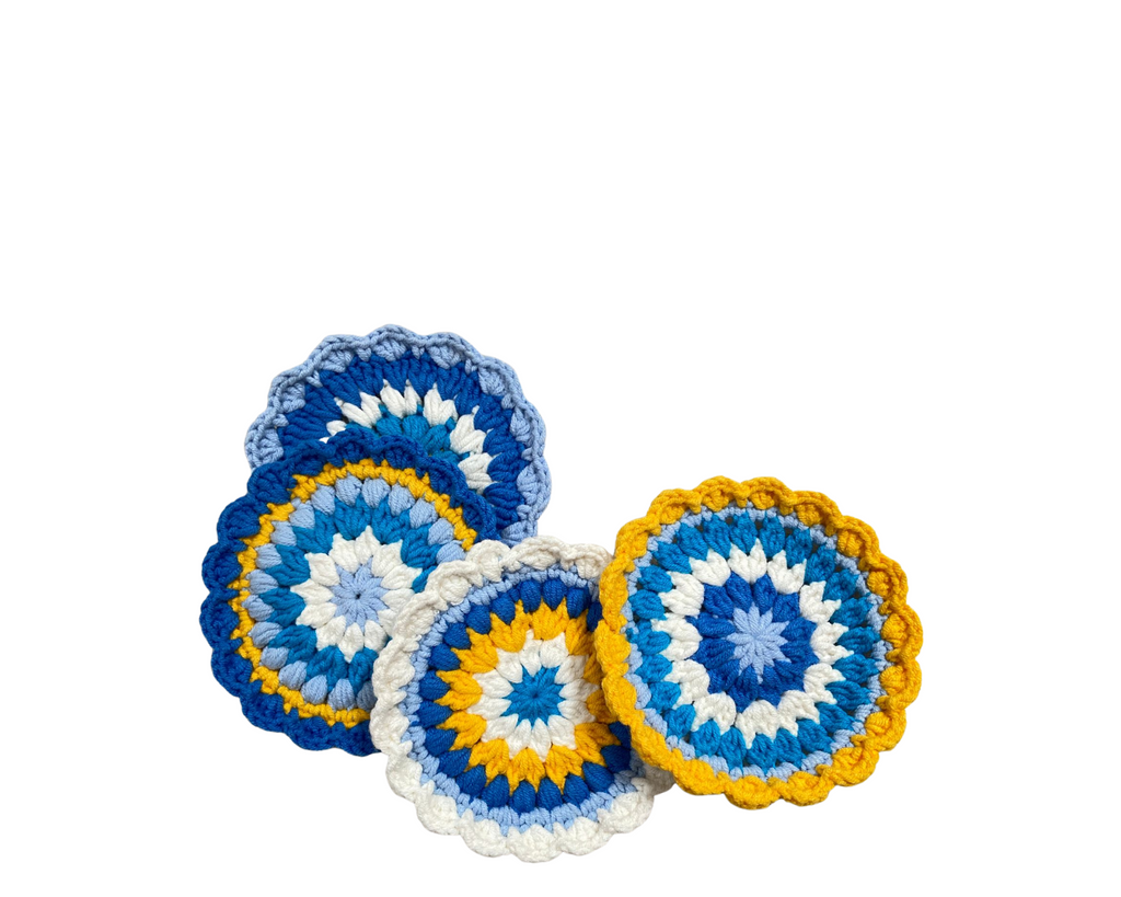 Radiance Crochet Coaster Set 10cm | 4 in a Pack