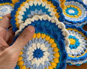 Radiance Crochet Coaster Set 10cm | 4 in a Pack