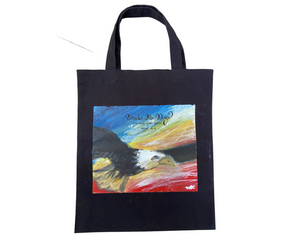 Hand painted Art Tote Bag by Lee Wei Kong