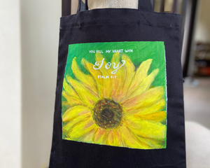 Hand painted Art Tote Bag by Lee Wei Kong
