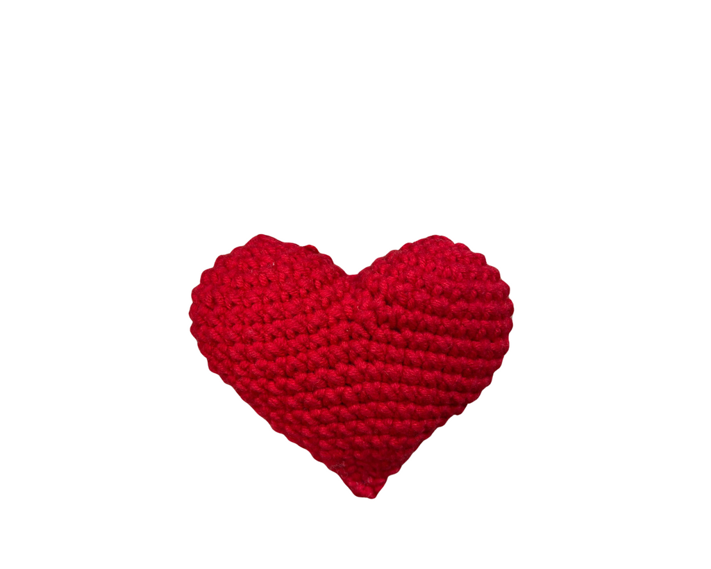 Crochet Heart Keychain-Accessory  8x8 cm
