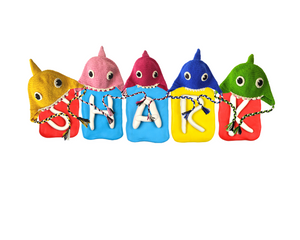 Rainbow Shark Kids Collection- Crochet Beanie Hats and Water Bottle Buddy