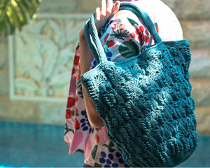 Urban Nomad Boho Crochet Shoulder Tote Bag