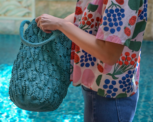 Urban Nomad Boho Crochet Shoulder Tote Bag