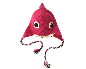 Rainbow Shark Kids Collection- Crochet Beanie Hats and Water Bottle Buddy