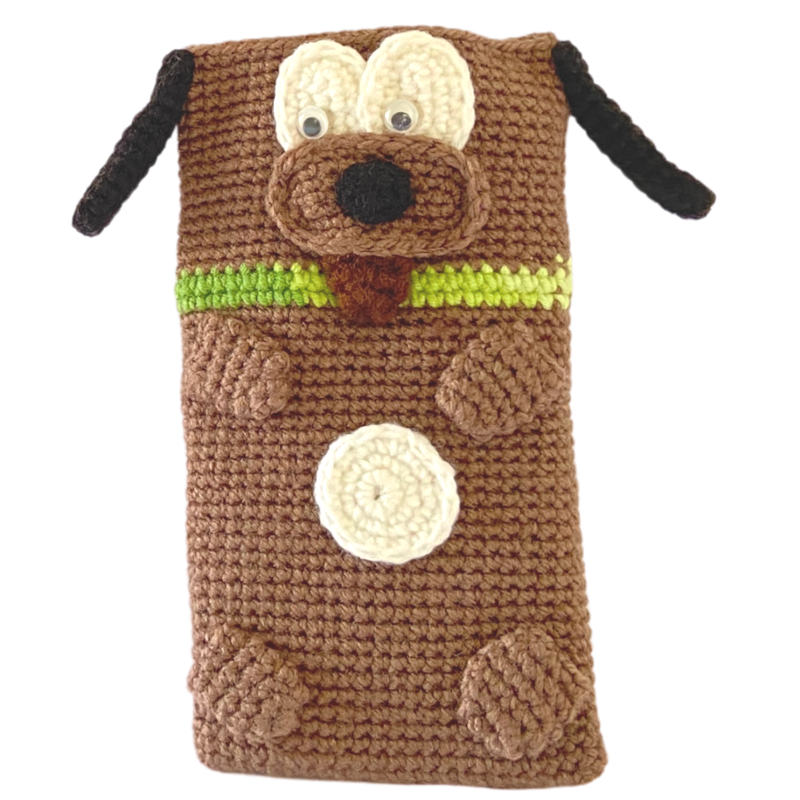 adorable-cute-crochet dog-iphone-pouch