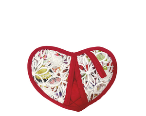 Heart shaped Pot holder-Oven Mitten-Placemat Sets (2 in a pack)