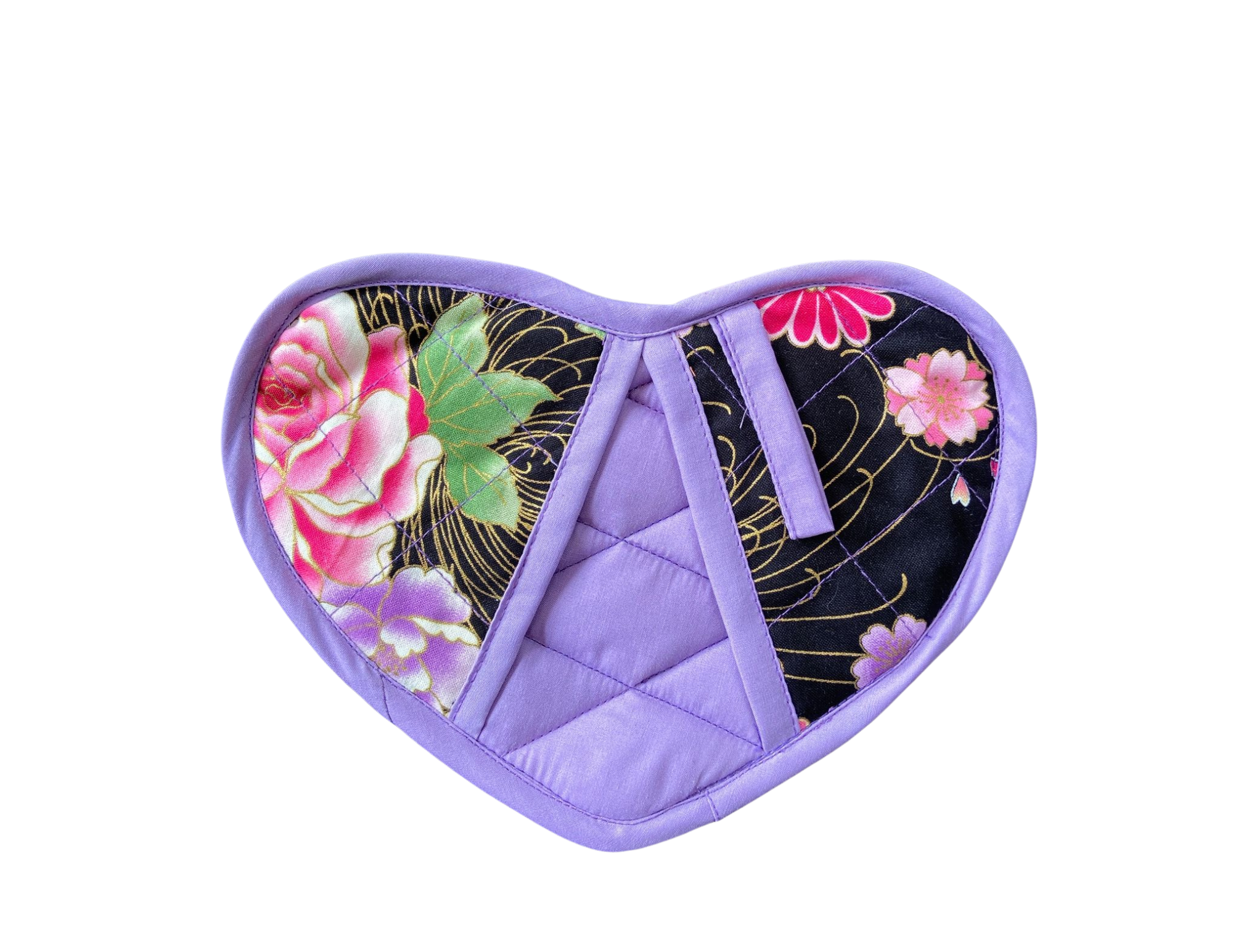 Heart shaped Pot holder-Oven Mitten-Placemat Sets (2 in a pack)