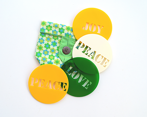 Love Joy Peace Hope Coasters | 4 in a pack