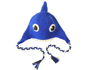 Rainbow Shark Kids Collection- Crochet Beanie Hats and Water Bottle Buddy