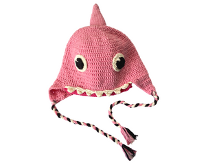 Rainbow Shark Kids Collection- Crochet Beanie Hats and Water Bottle Buddy