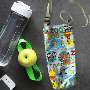 Cute Water Bottle Buddy with adjustable straps