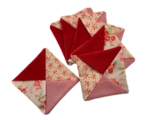 Patchwork Fabric Coasters 9x9cm | 6 in a pack