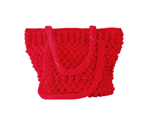 Bubbles Crochet Shoulder Tote Bag