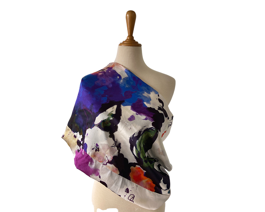 Handmade Color Splash Infinity Scarf