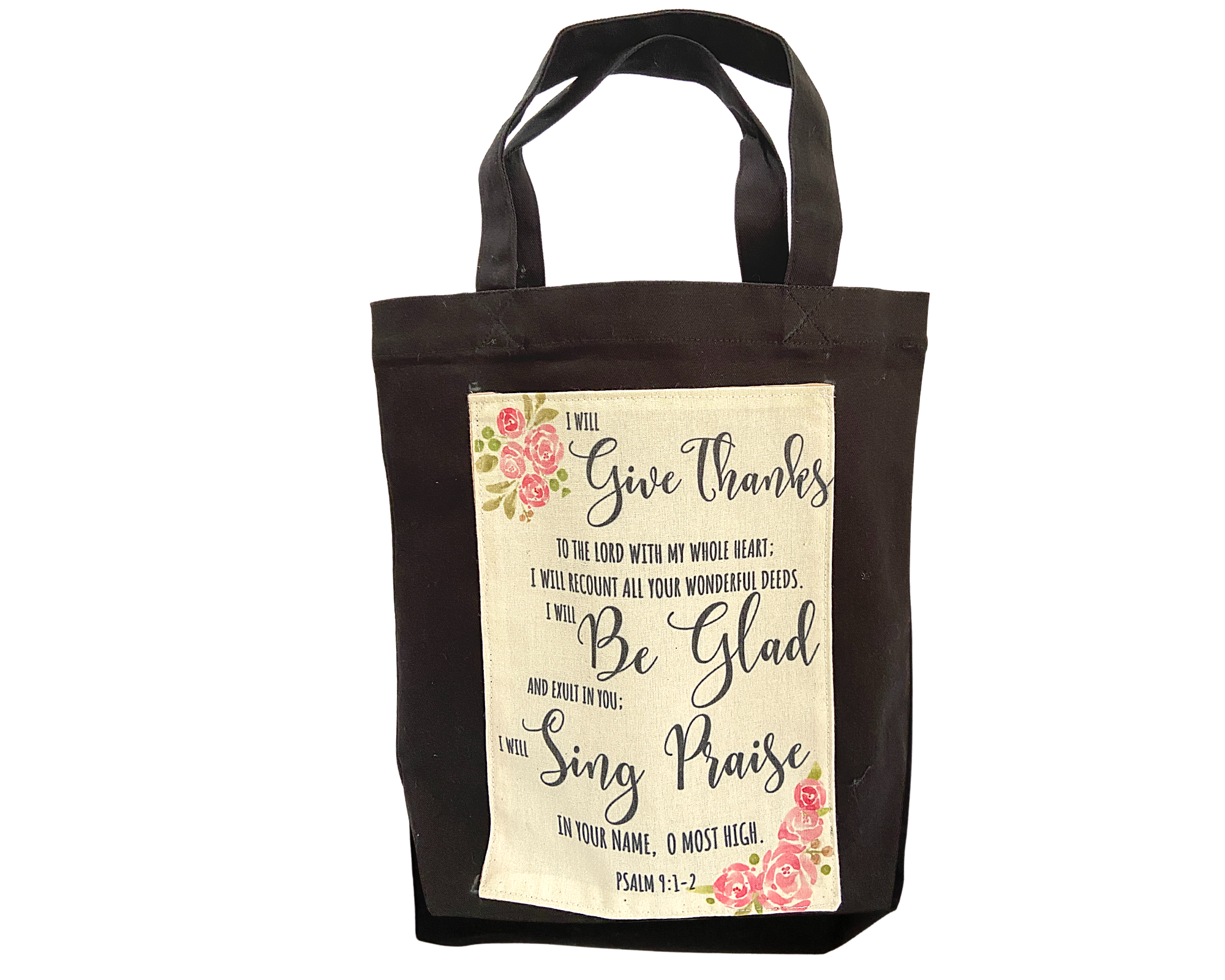 I will give thanks to the lord with my whole heart Tote Bag