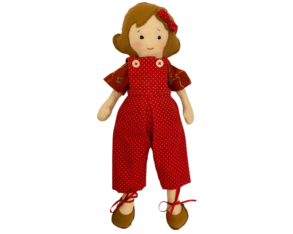 Little Red Ang Pow Wa Wa Doll: Cute, eco-friendly, washable cloth doll