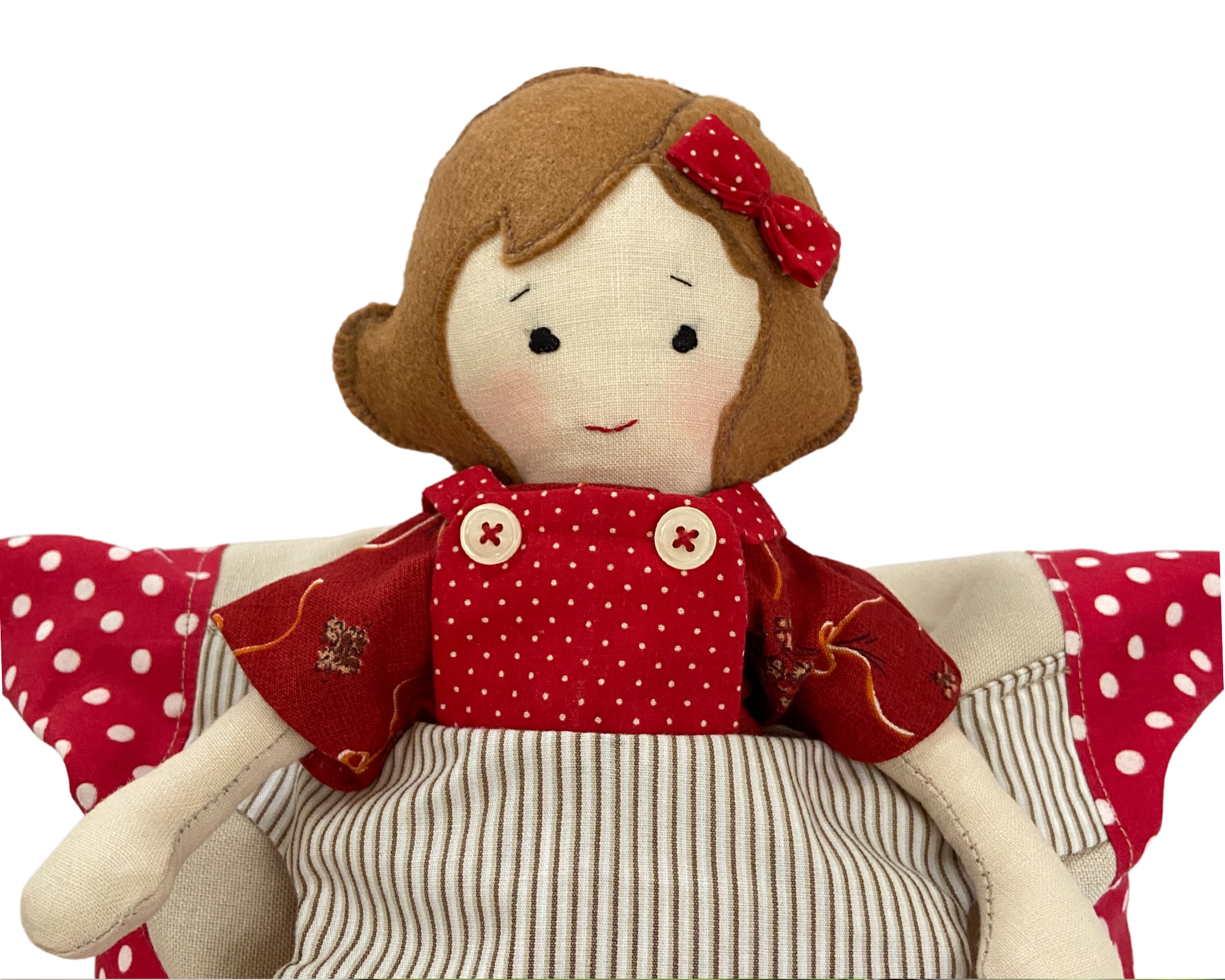 Little Red Ang Pow Wa Wa Doll: Cute, eco-friendly, washable cloth doll