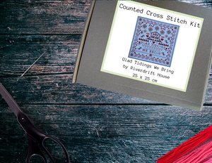 Cross Stitch Kit: Glad Tidings We Bring by Riverdrift House 25x25cm