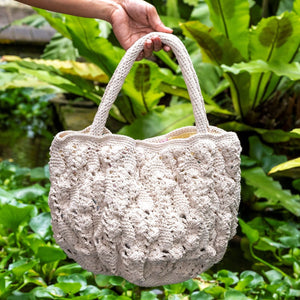 Urban Nomad Boho Crochet Shoulder Tote Bag